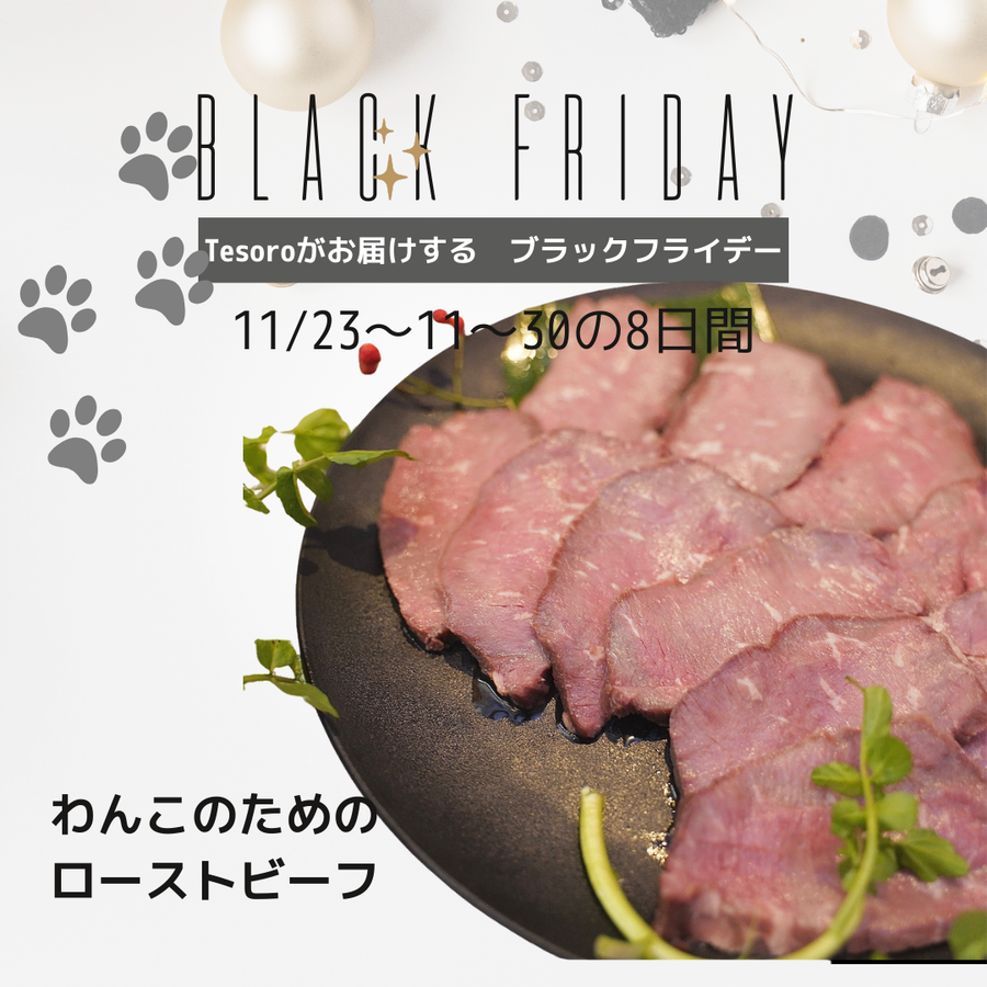 【Black Friday】愛犬のための牛ヒレローストビーフ　80g